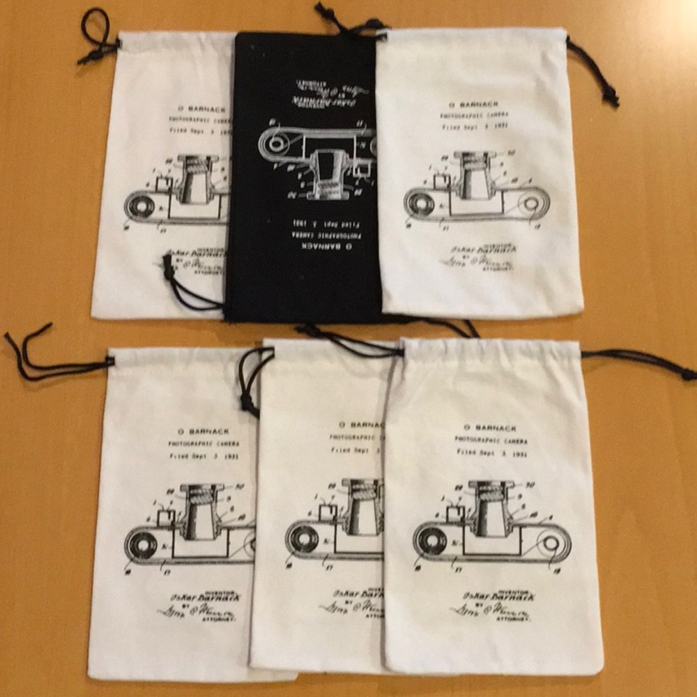 6 Canvas Pouches with Historical Photography Theme